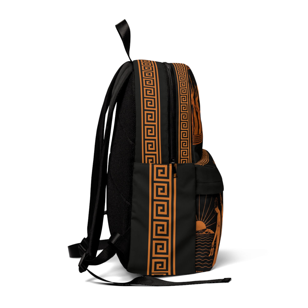 Ancient Afterparty Backpack — Greek Red-Figure Mykonos Nightlife All-Over Print Backpack