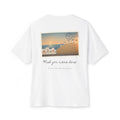 Wish You Were Here Mykonos Postcard Oversized Boxy Tee — Vintage Greece T-Shirt