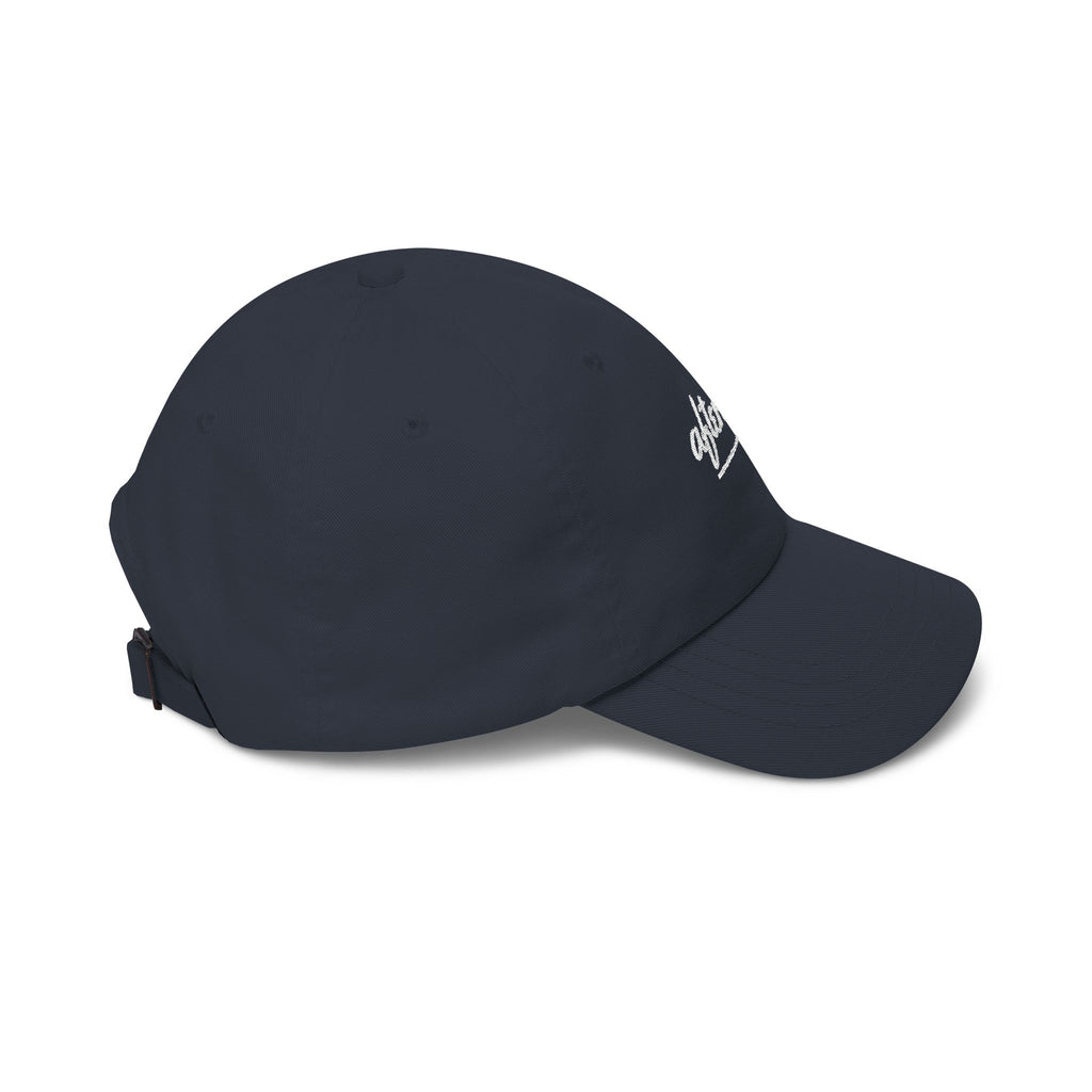 Afters? Embroidered Dad Hat — Retro Script Nightlife Cap