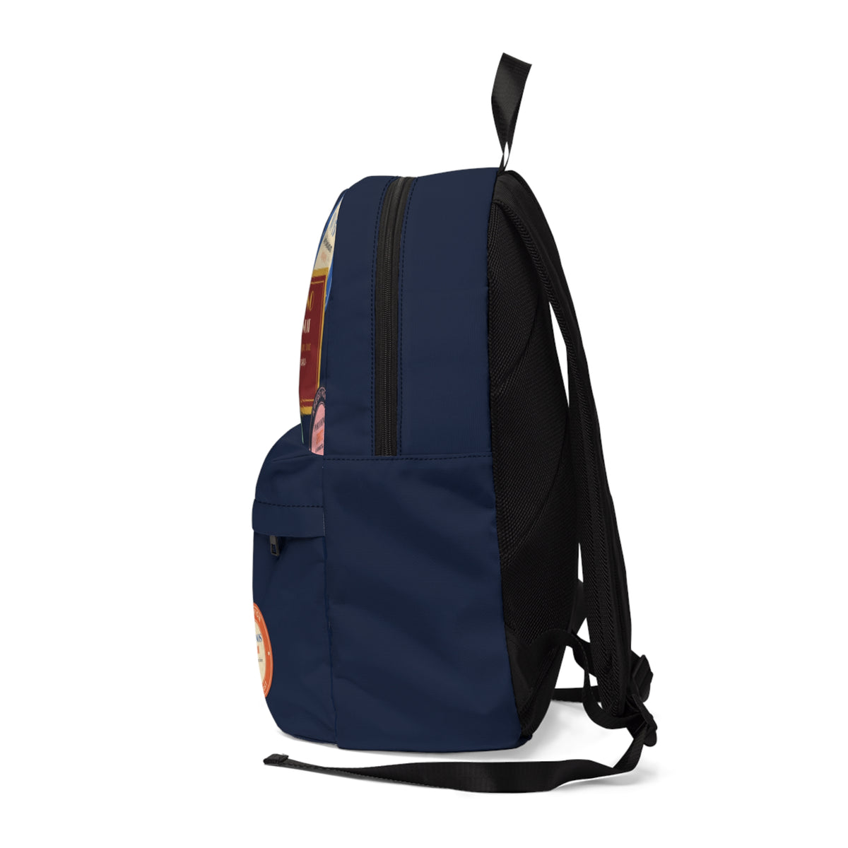 XV/15 Grand Tour Backpack — Vintage Luggage Label All-Over Print Travel Backpack