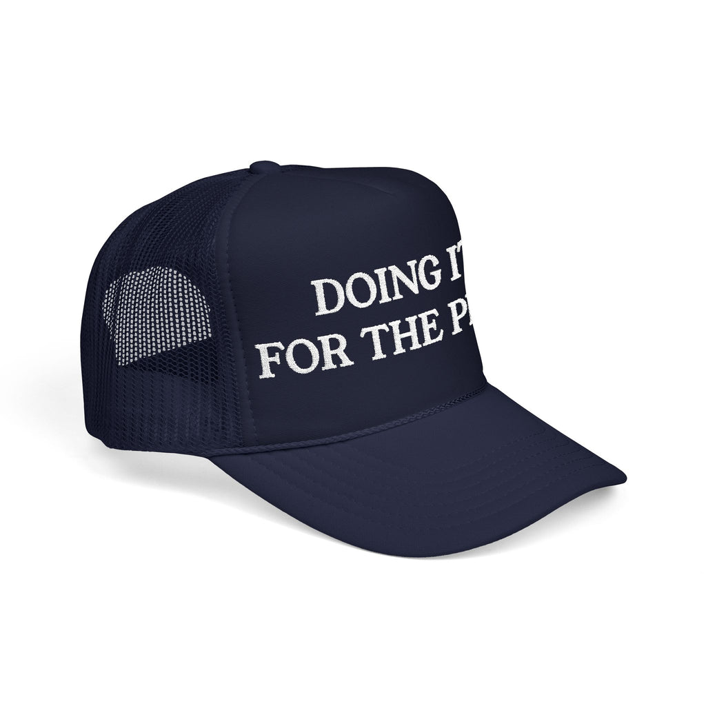Doing It For The Plot Foam Trucker Hat — Funny Literary Trucker Cap