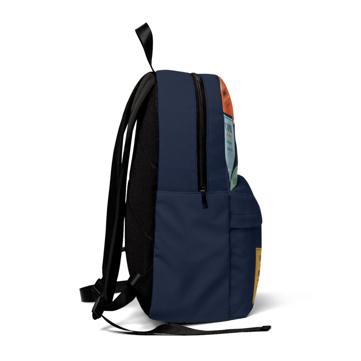 XV/15 Grand Tour Backpack — Vintage Luggage Label All-Over Print Travel Backpack