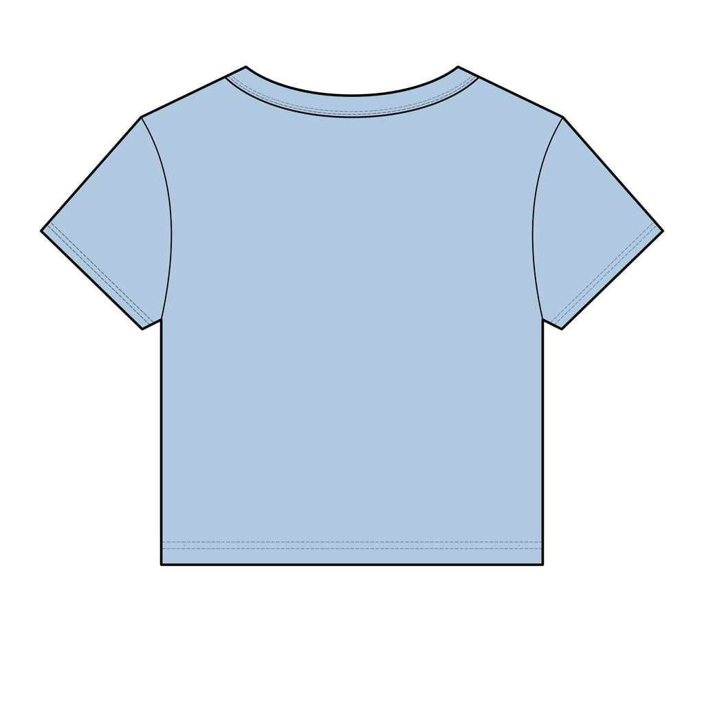 SPF Was A Suggestion Lobster Baby Tee — Sunburnt Lobster Saint-Tropez Micro Rib Top