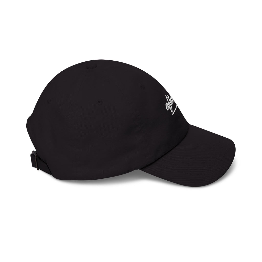 Afters? Embroidered Dad Hat — Retro Script Nightlife Cap