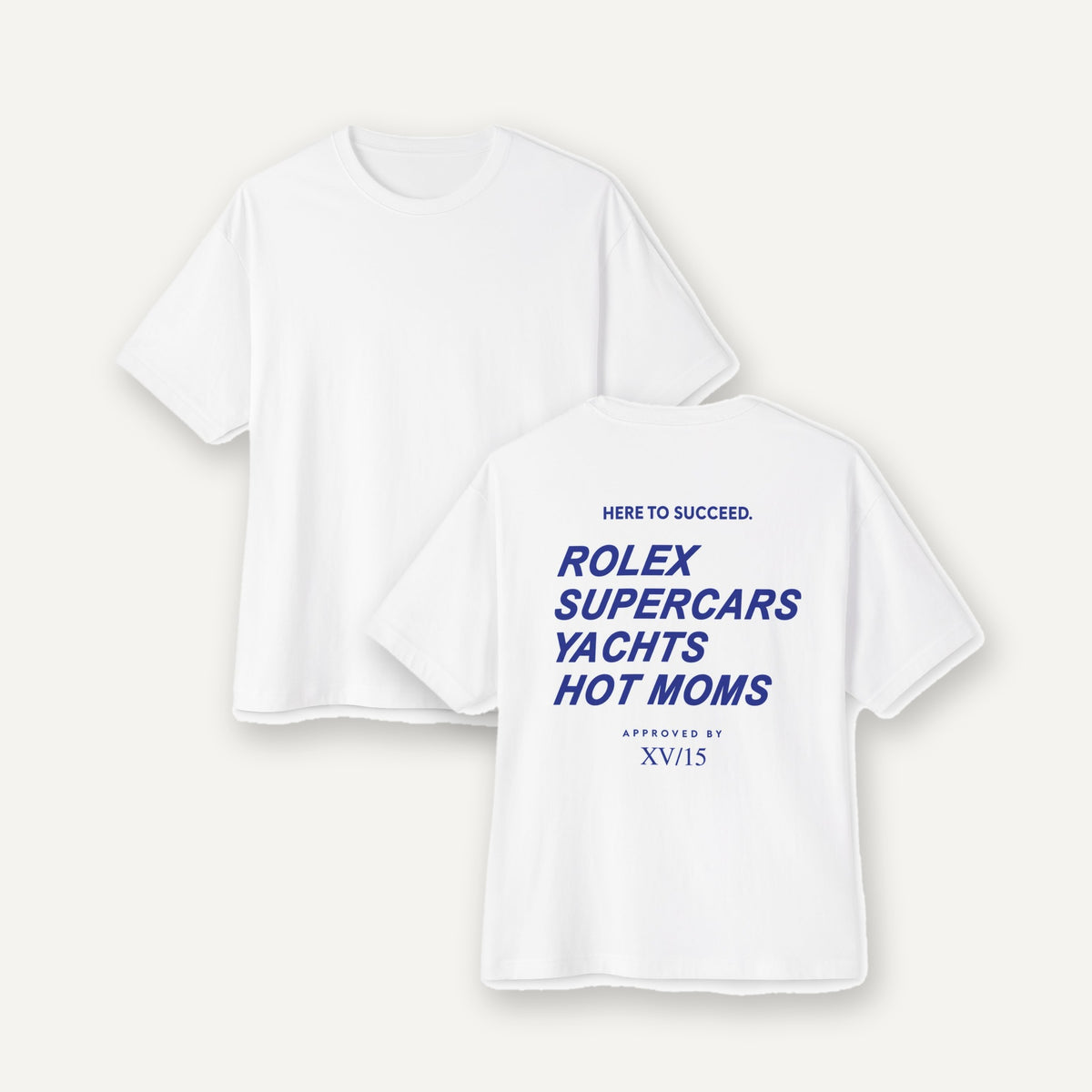 Men's Monaco boxy tee, front and back